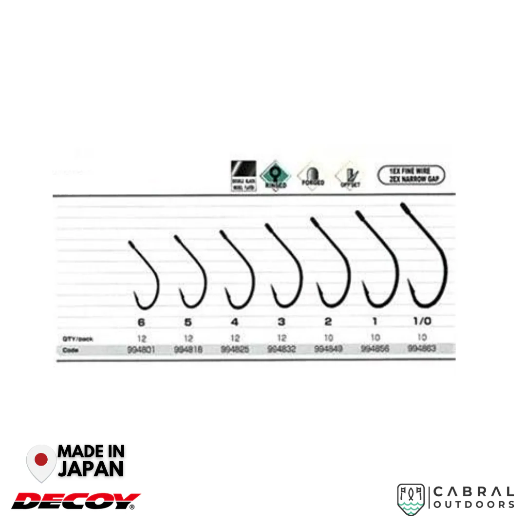 Decoy KR-23 Black Nickeled Hook | #6-#1/0 - Image 3