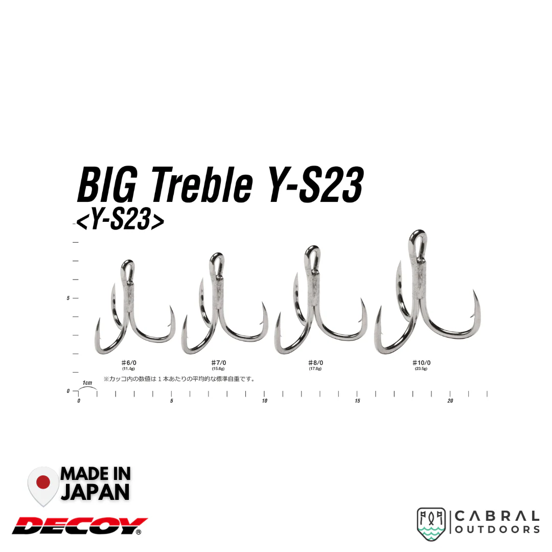 Decoy Y-S23 Big Treble Hook | #6/0-#10/0 - Image 3