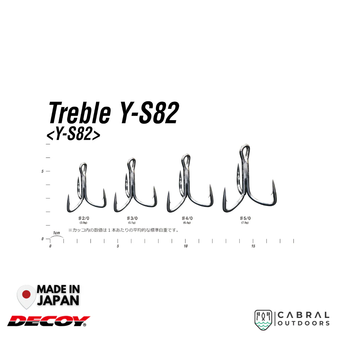 Decoy Y-S82 Treble Hook | #2/0-#5/0 - Image 3