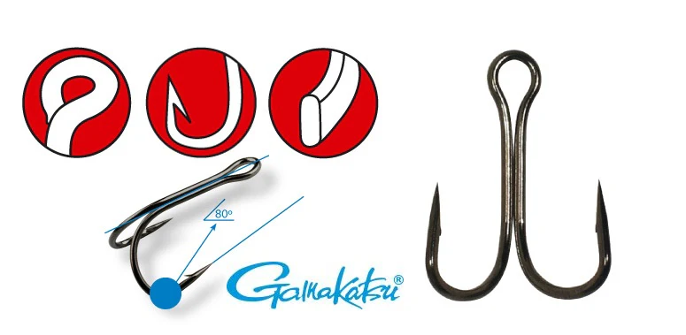 Gamakatsu Double 21  Hooks 1-2, Black Nickel - Image 2