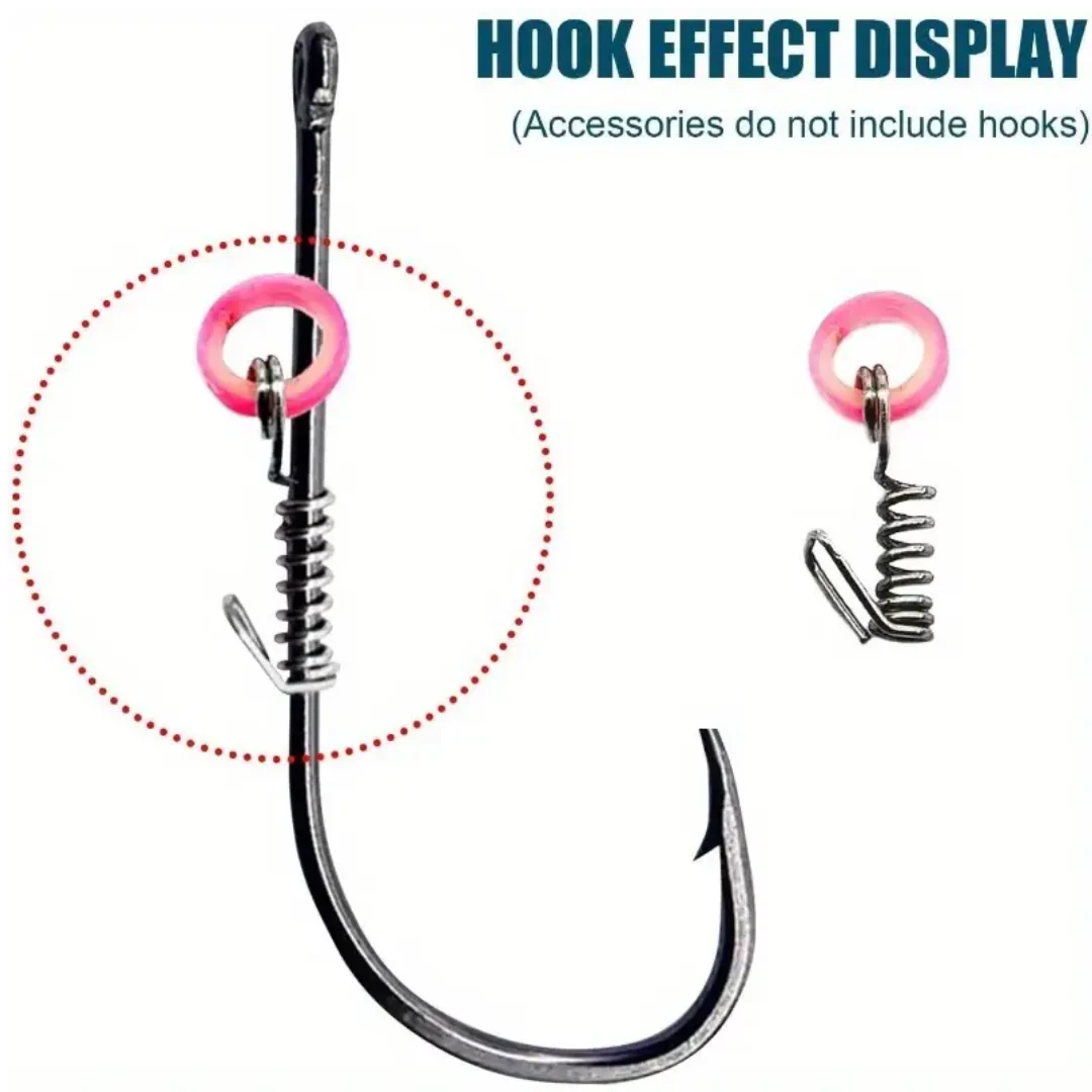 Hawas Shrimp Spring Back Hook |100pcs/pkt - Image 3