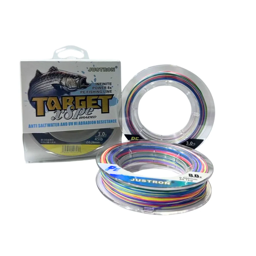 Justron X8 Target Braided Fishing Line – 150m