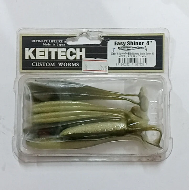 (Stock Clearance) Keitech Easy Shiner 4 inch Custom Worms | 7 Tails per pack