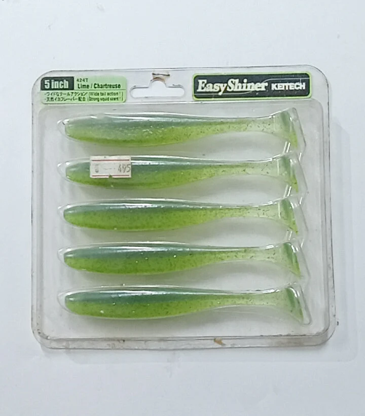 (Stock Clearance) Keitech Easy Shiner 5 inch | 5 Tails per pack