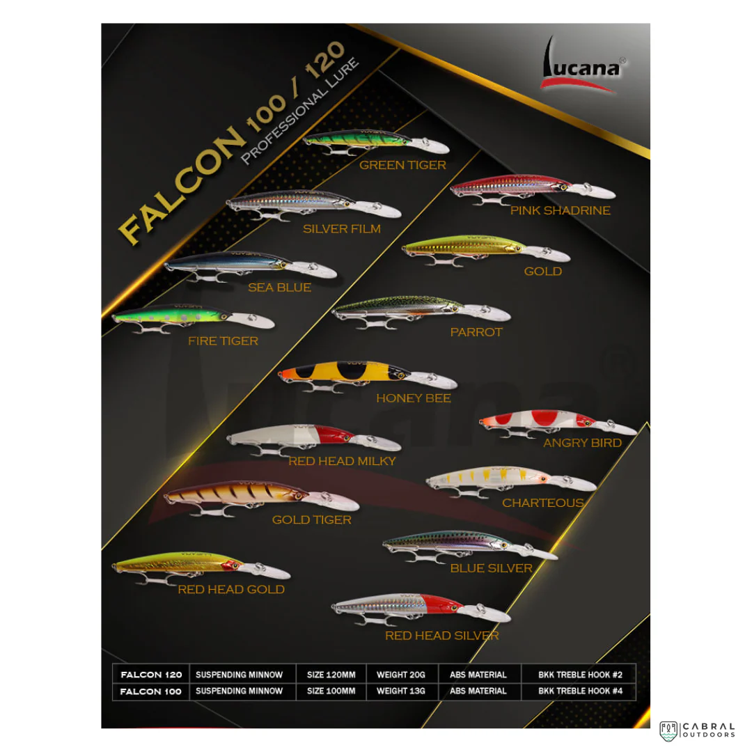 Lucana Falcon 100- 120 Hard Lure | Size:110mm-120mm | 13g-20g - Image 10