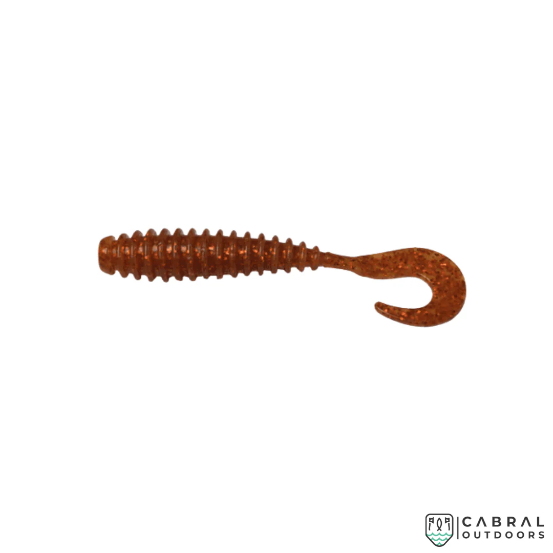 MajorCraft Paraworm Curly Tail Soft Lure Grub Model | 3.2" | 6Pcs/ pack - Image 4