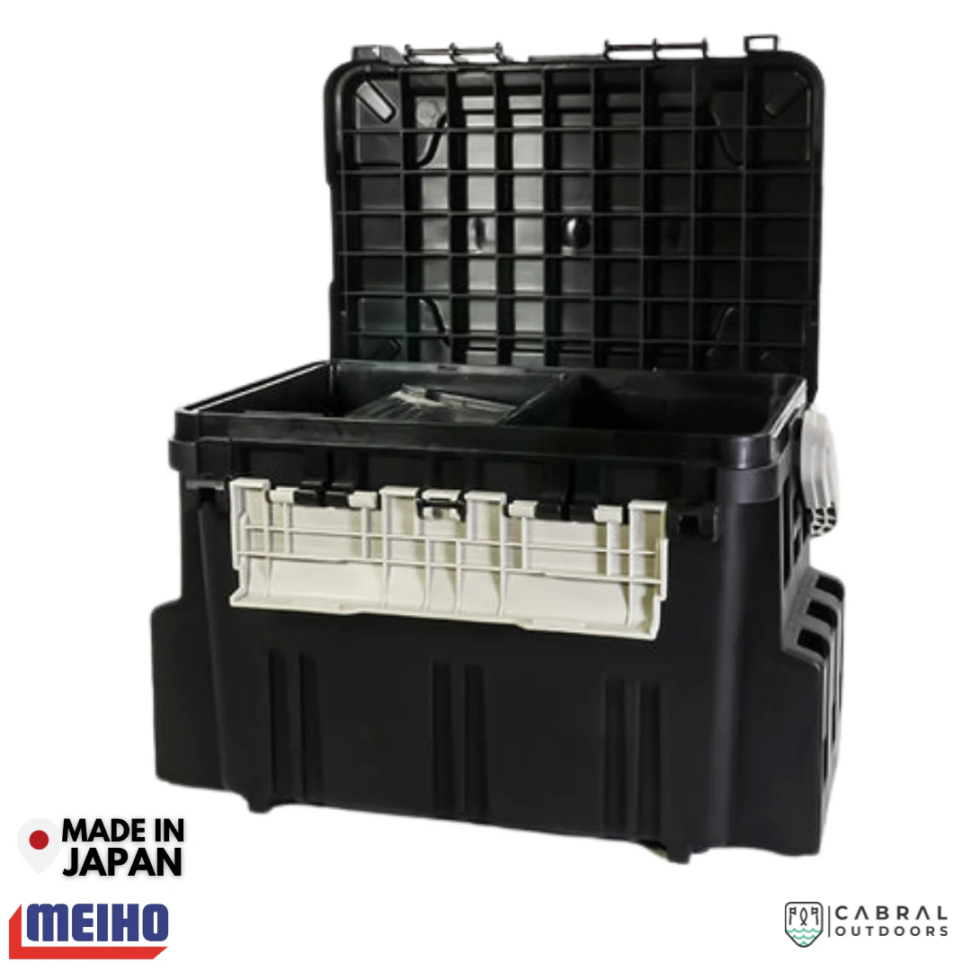 Meiho Bucket Mouth 5000 Tackle Box | Black - Image 2