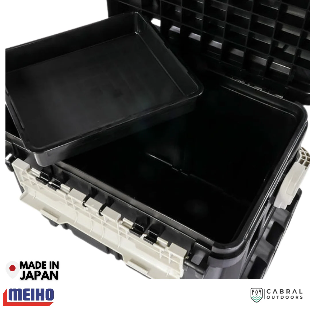 Meiho Bucket Mouth 5000 Tackle Box | Black - Image 3