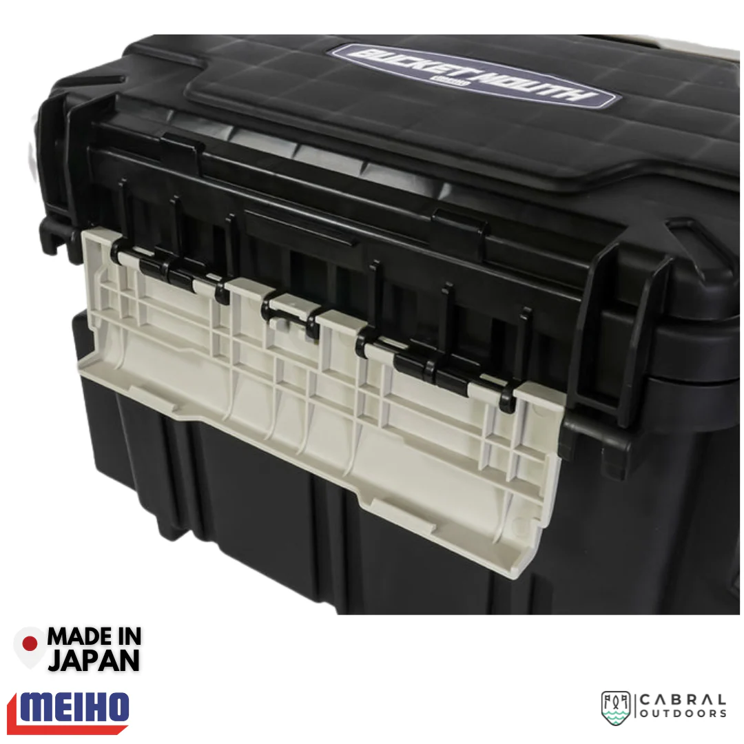 Meiho Bucket Mouth 5000 Tackle Box | Black - Image 4