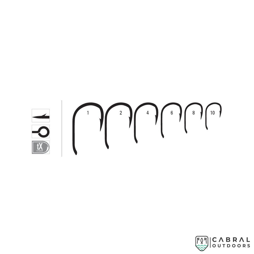 Mustad 60550NP-TX  Carp XV2Wide Gap Hooks | 10pcs/pack - Image 2