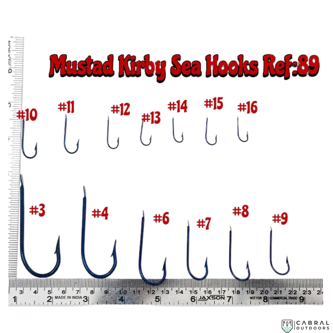 Mustad Kirby Sea Hook 89 |100 Pcs| Size: 3-12 - Image 4
