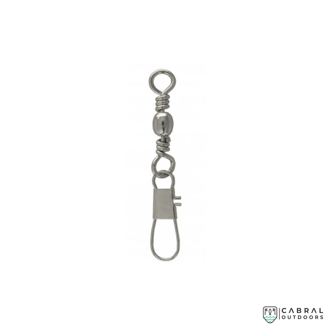 NT Brass Barrel Swivel with Interlock Snaps | Size: 1-2/0 - Image 2