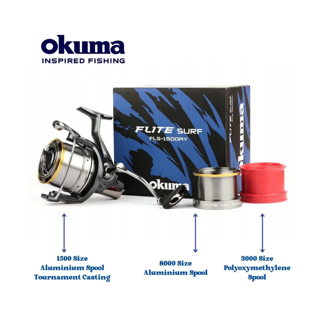 Okuma Flite Surf 1500AY Surf Spinning Reel - Image 4