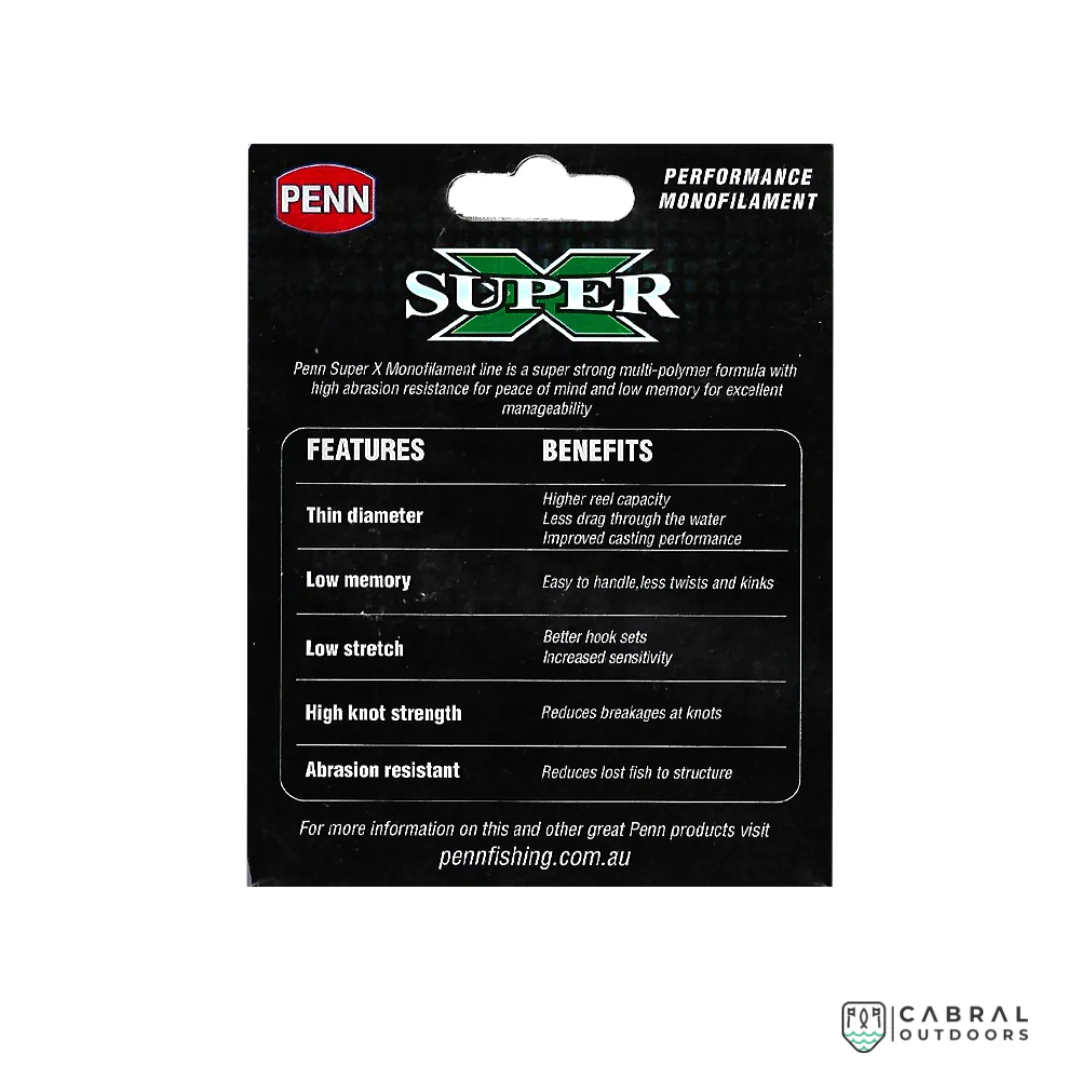 Penn Super X Monofilament Line | 300m | 6lb-50lb - Image 2