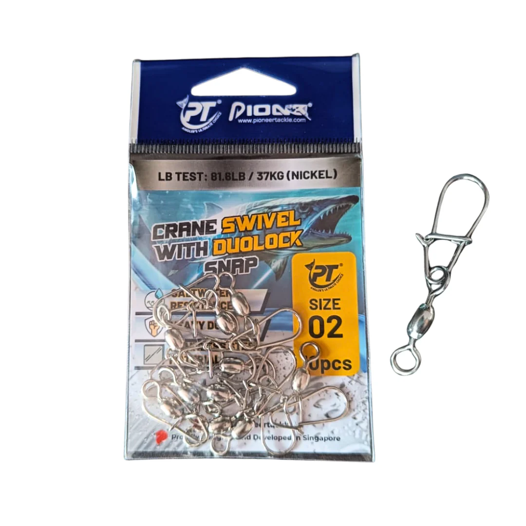 Pioneer Crane Swivel With Duolock Snap | Size: #01-#06