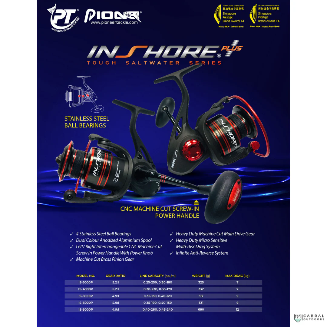 Pioneer Inshore Plus IS4000P-IS8000P Spinning Reel