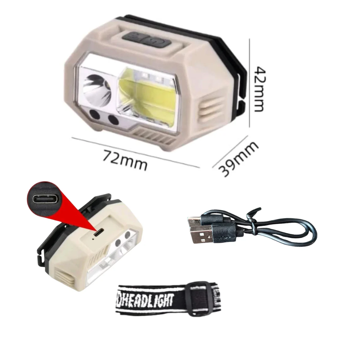 SH-S9 Multi-Light Source Charging Induction Headlight / Headlamp - Image 3
