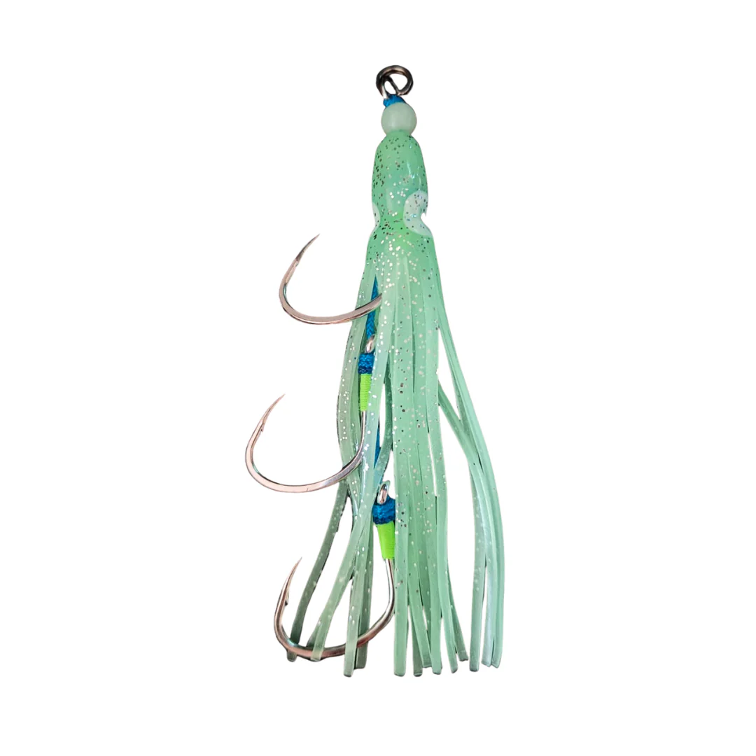 Luminous Soft Octopus Squid Skirts Jig Hook Saltwater Rubber Skirt| Size-2/0-4/0 - Image 3
