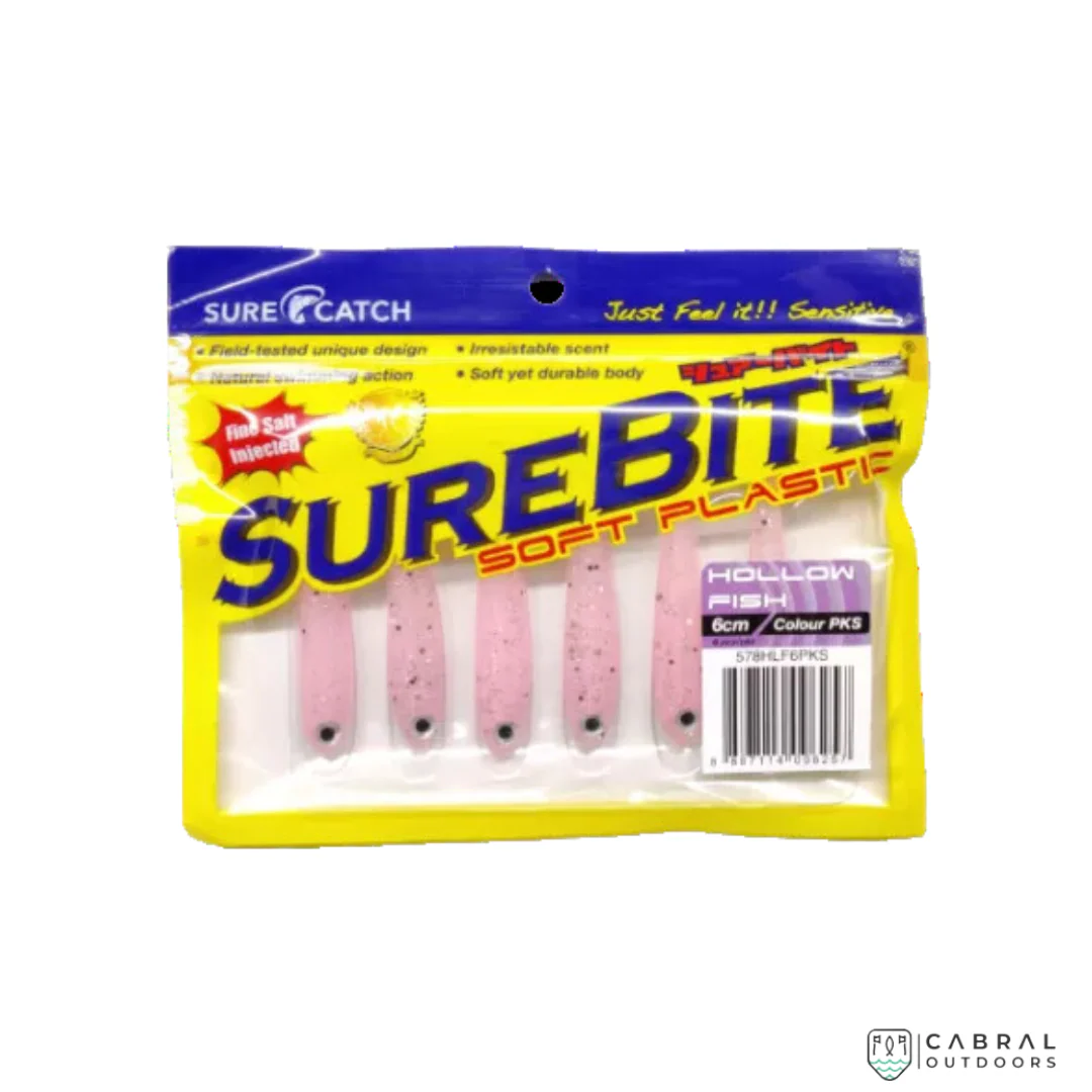 Sure Catch Sure Bite Soft Plastic Hollow Fish (6pcs) | 6cm-6.5cm - Image 7