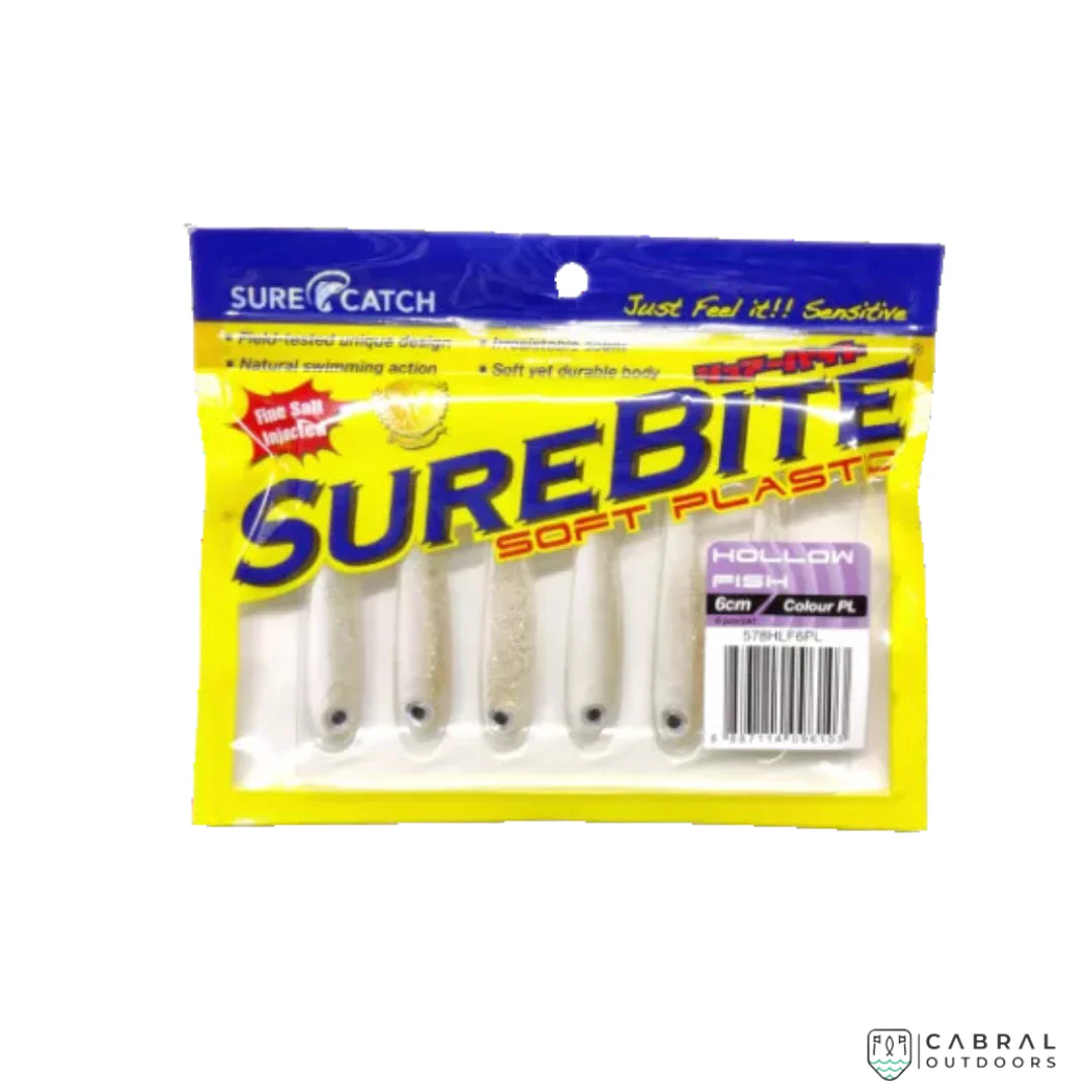 Sure Catch Sure Bite Soft Plastic Hollow Fish (6pcs) | 6cm-6.5cm - Image 8