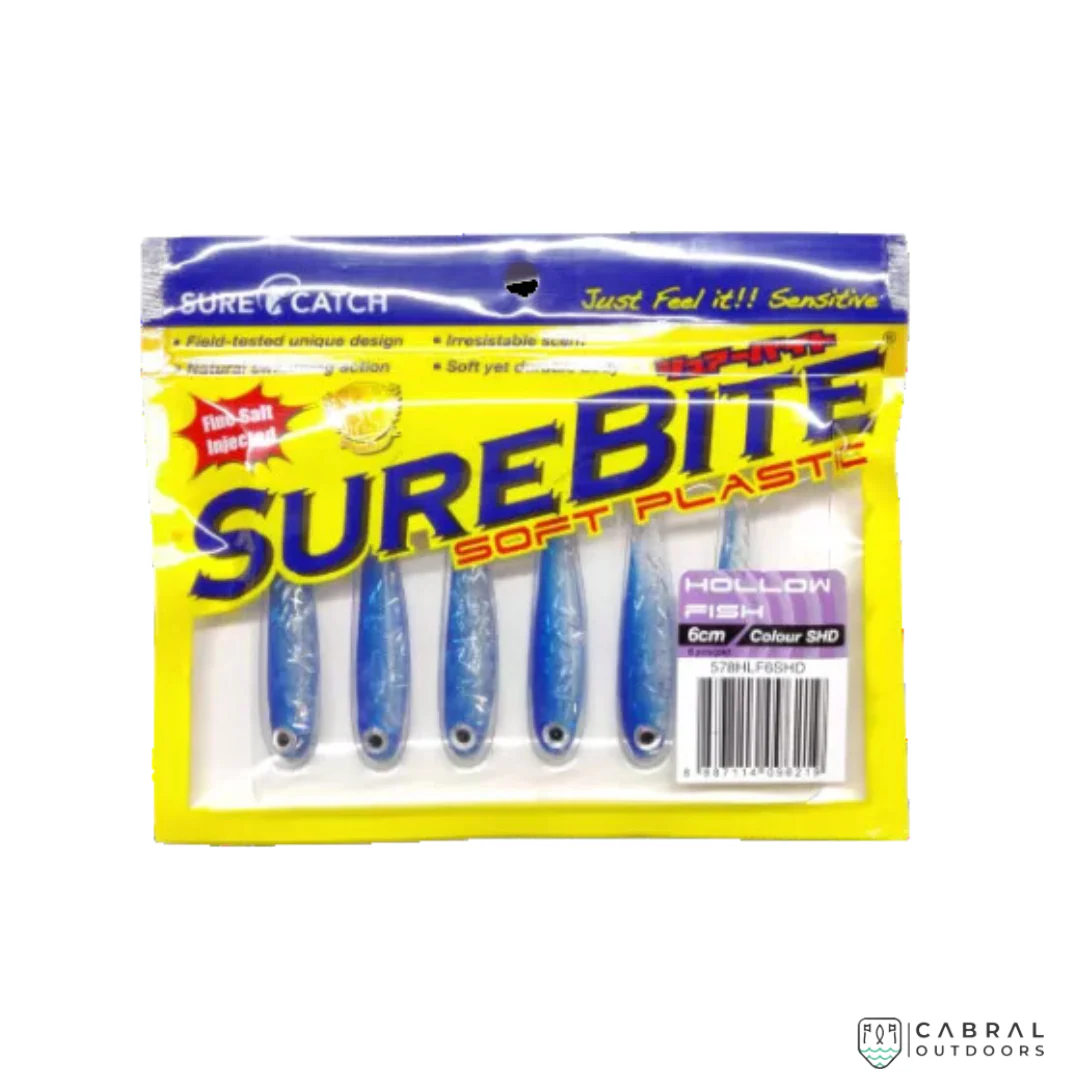 Sure Catch Sure Bite Soft Plastic Hollow Fish (6pcs) | 6cm-6.5cm - Image 9