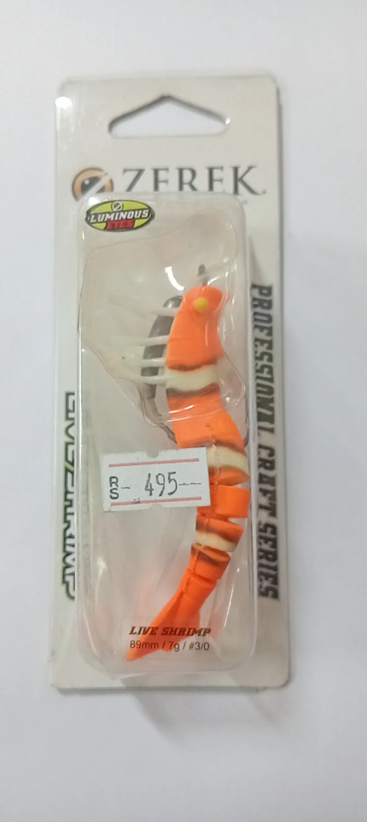 (Stock Clearance) Zerek Live Shrimp 89mm |  7g | #3/0. - Image 8