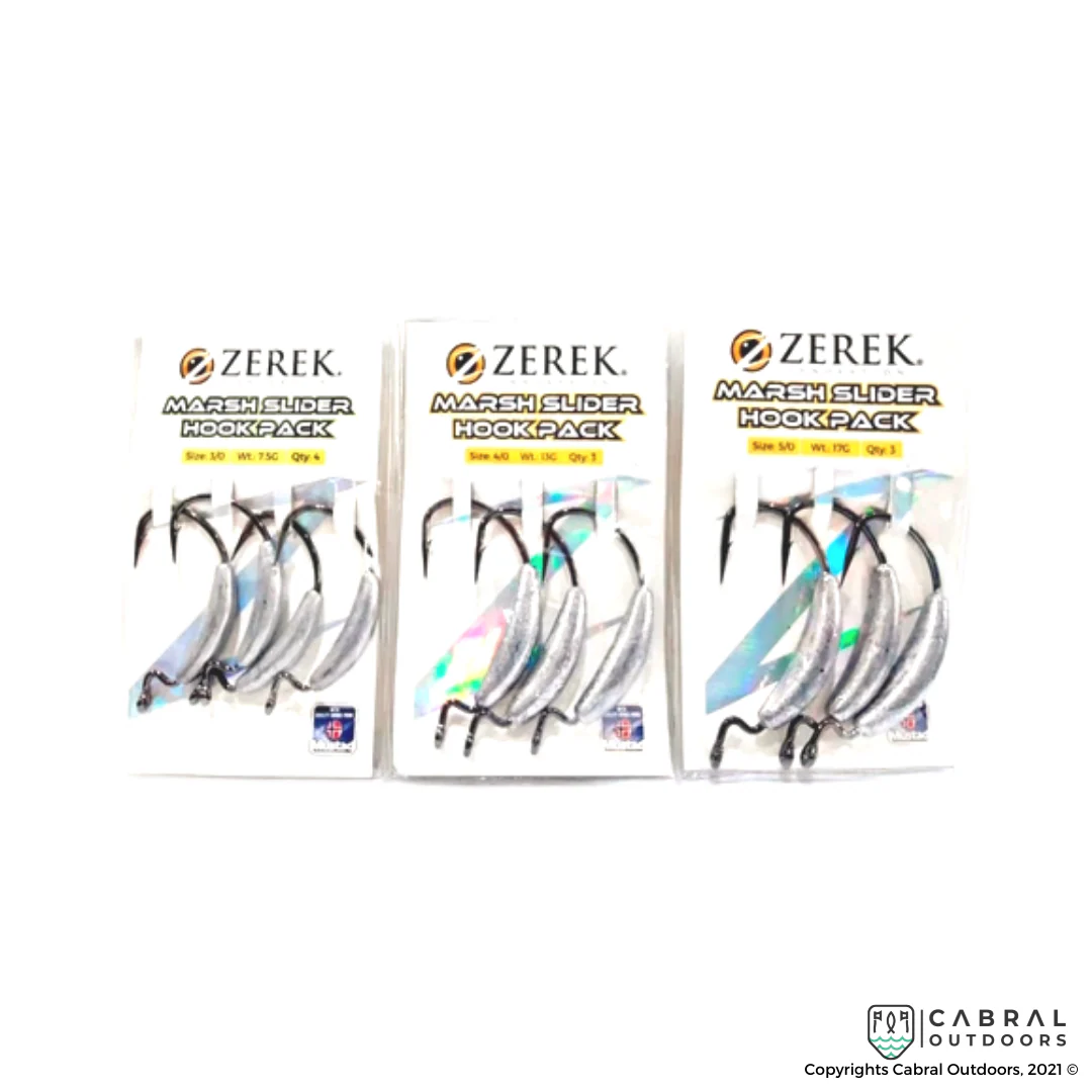 Zerek Marsh Slider Hook Pack | Size:1-5/0